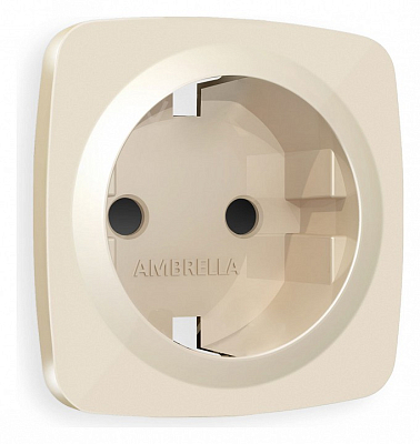 Накладка для розетки с заземлением и со шторками Ambrella Volt OMEGA OP3070 400_400_2191286