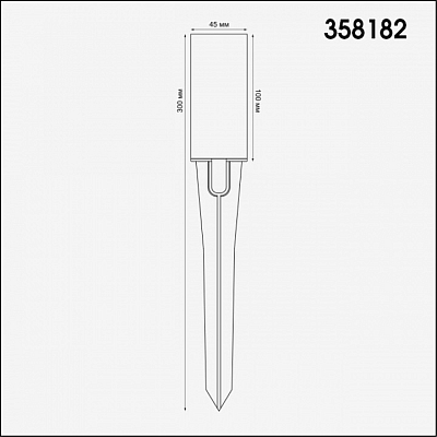Наземный низкий светильник Novotech Nokta 358182 400_400_1696454