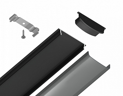 Профиль накладной гибкий Ambrella Light GP GP1600BK/BK 400_400_2025603