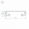 Крепеж Arlight KLUS-POWER-W70-BASE-2000 ANOD 019883 100_100_2132068