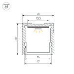 Профиль накладной Arlight SLIM 061370 250_100_3095904