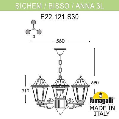 Подвесной светильник Fumagalli ANNA E22.120.S30.WXE27 400_400_3087960
