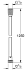 28362KF1 Silverflex Душевой шланг пластик, 1250 мм, макс. давление до 5 бар, фантомный чёрный 100_100_1439324