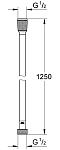 28362KF1 Silverflex Душевой шланг пластик, 1250 мм, макс. давление до 5 бар, фантомный чёрный 250_100_1439324