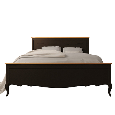 Кровать "Леонтина (Leontina)" в черном цвете 180х200 см арт LT41/18BLK 400_400_3190349