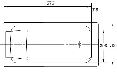 RUB PARALLEL E2946-00 ванна 150х70 без отверстий для ручек 400_400_2416205