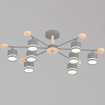 Люстра на штанге Reluce 78730 78730-0.3-08 GX53 GREY+WOOD 400_400_3109521