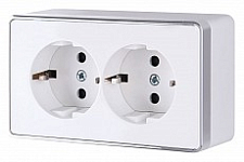 Розетка двойная с заземлением Werkel Gallant (белая) W5072101 250_100_Array