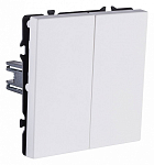Выключатель проходной двухклавишный без рамки Kollinger Eclipse EC-005WH 250_100_3106845