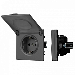 Розетка влагозащищенная с заземлением с крышкой, без рамки Arlight SCT 054283 250_100_1603093
