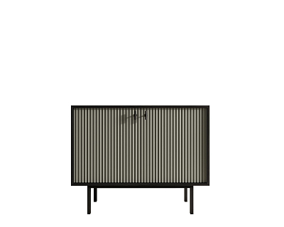 Комод с двумя дверками "Emerson" арт EM02/gray/L 400_400_1929344