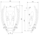 Накладной светильник Eurosvet Flowers 101015 250_100_3078126