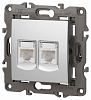 Розетка Ethernet RJ-45 без рамки Эра Эра Elegance 14-3108-03 100_100_2400685
