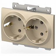 Розетка двойная с заземлением, без рамки Elbi Eleсtriс Zena Vega 609-012500-907 500_191_2308702