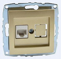 Розетка Ethernet RJ-45 без рамки Mono Electric Despina / Larissa 500-002205-125 500_191_2281597