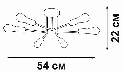 Люстра на штанге Vitaluce V3071 V3071-8/6PL 400_400_1819027