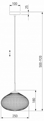 Подвесной светильник Eurosvet Gem 50263/1 темно-серый 400_400_1812948