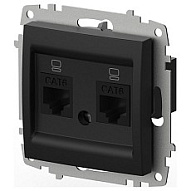 Розетка двойная Ethernet RJ-45 без рамки Elbi Eleсtriс Zena Vega 609-014800-248 500_191_2308698