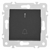 Кнопка звонка для жалюзи с подсветкой без рамки Arte Milano 203 203.37-1.black 500_191_2290261