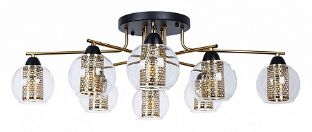 Потолочная люстра Arte Lamp Manchester A7045PL-8BK 500_191_2431448