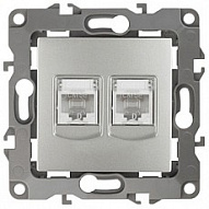 Розетка двойная Ethernet RJ-45 без рамки Эра Эра 12 12-3108-03 500_191_2393874