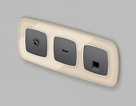 Розетка Ethernet RJ-45 и со шторками, без рамки Ambrella Volt OMEGA MO662005 250_100_2681405