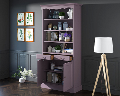 Книжный шкаф "Leontina Lavanda" арт ST9330L 400_400_1933285
