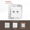 Розетка Ethernet RJ-45 без рамки Arte Milano am-203 203.45-2.white 100_100_2166701