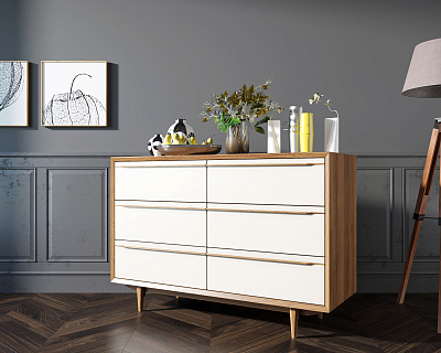 Комод "Bruni white" с шестью ящиками арт BR05WH 400_400_1934699