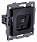 Розетка Ethernet RJ-45 без рамки Kollinger  REA-016BK