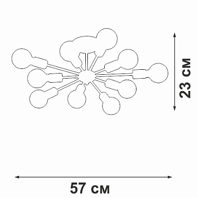 Люстра на штанге Vitaluce V4261 V4261-0/10PL 400_400_1819704