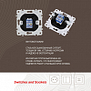 Розетка Ethernet RJ-45 без рамки Arte Milano am-206 206.45-1.black 100_100_2167479