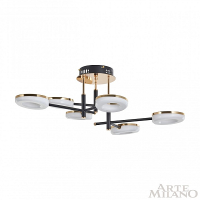 Потолочная люстра Arte Milano Ferrara-72999 272999/6 BK/GD 400_400_2032252
