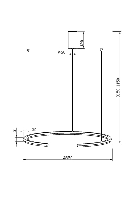 Подвесной светильник Maytoni MOD276PL-L20W3K1 400_400_844658