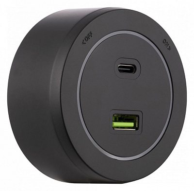 Розетка USB и type C на треке Arte Milano Am-track-sockets-39 399731TS/USB-Type-C Black 400_400_2165308