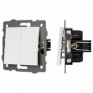 Выключатель самовозвратный двухклавишный без рамки Arlight SWT 049883 500_191_2222755