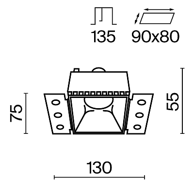 Встраиваемый светильник Technical DL051-01-GU10-SQ-WB 400_400_2438304