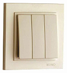 Выключатель трехклавишный Mono Electric Despina 102-170022-114 250_100_2162150