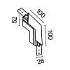 Комплектующие для накладной трековой системы Technical TRA034ICL-41W 100_100_799875