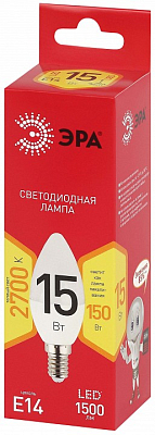 Лампа светодиодная Эра  E14 15Вт 2700K LED B35-15W-827-E14 R 400_400_2842701