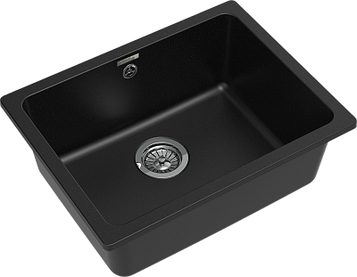 RIVELATO Мойка BERKANA 50 подст.монтаж 1-чаш 560*430 nero арт. 400_400_2900924