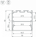 Профиль накладной Arlight SL-LINE 041644 250_100_1900827