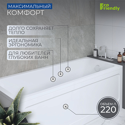 Ванна Мия прямоугольная 170*70см 400_400_2419515