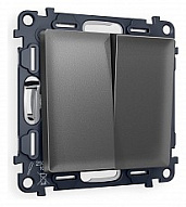 Выключатель двухклавишный без рамки Ambrella Volt ALFA MA653010 500_191_2307033