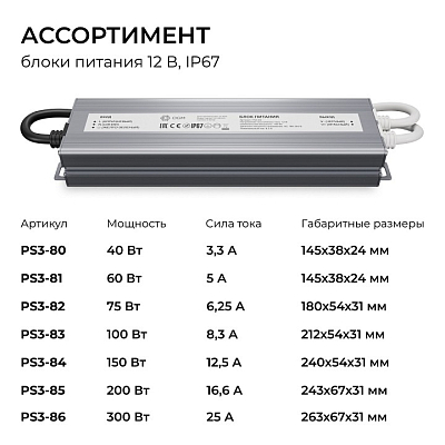 Блок питания OGM  PS3-83 400_400_3121368