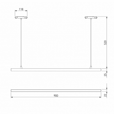 Подвесной светильник Elektrostandard Slim Magnetic a064802 400_400_1775850