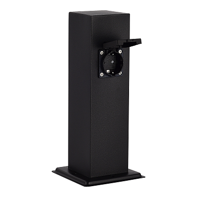 SL9012.405.00 Столб уличный 2 розетки ST-Luce черный 3500W SOCKET 400_400_796406