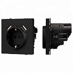 Розетка с заземлением и 2хUSB type A, без рамки Arlight SCT 054289 250_100_Array