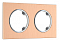 Рамка на 2 поста Arte Milano am-502.11 502.11-2.pink