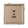 Розетка 2хUSB type A и C без рамки Arlight SCT-TENDO 054097 100_100_3099296
